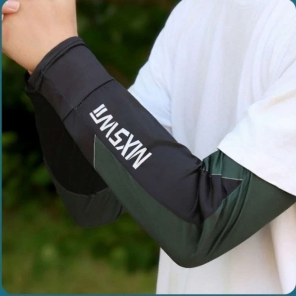 Sunscreen Sleeves Color Black&Red