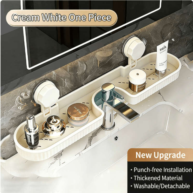 Bathroom Storage Rack Color Milky White 1 Pack