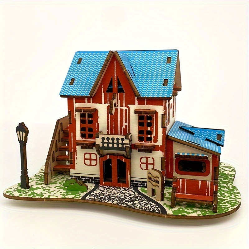 3D Building Model Puzzle Set Model A 01