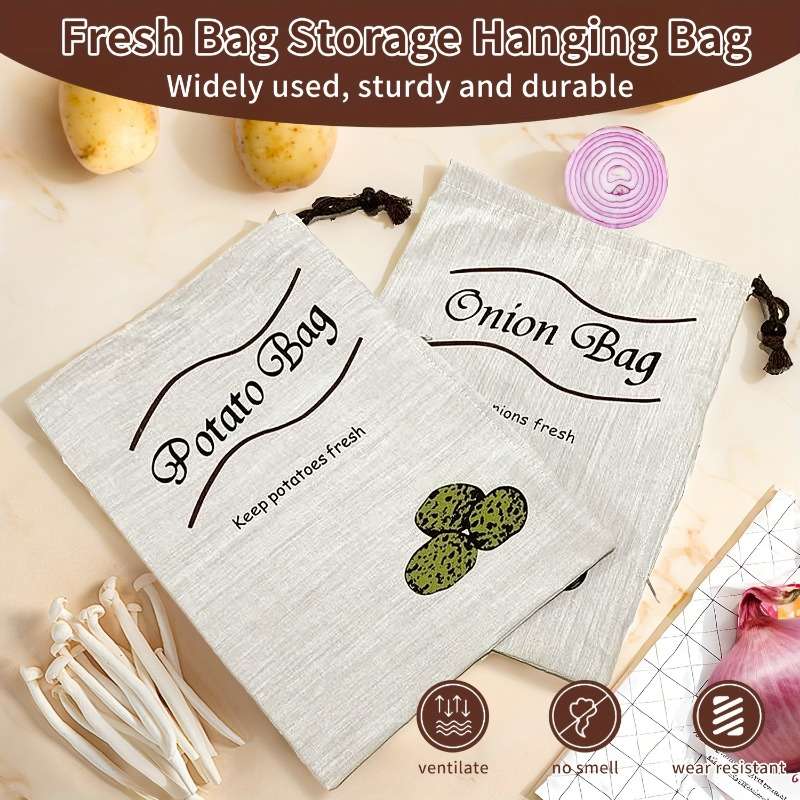 Food Storage Bags Color Onion Pattern