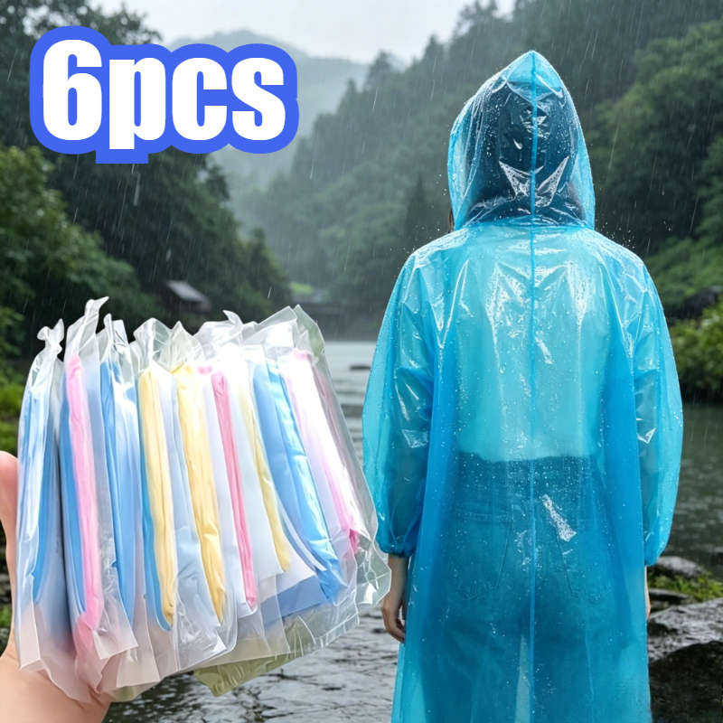 Raincoat Random Color Quantity 6Pcs