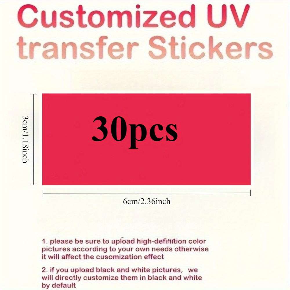 Window Stickers Color Rectangular 3*6Cm1.18*2.36Inch Size30 Pcs
