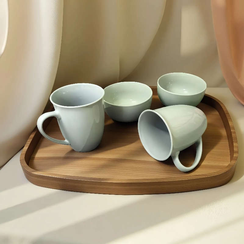 Water Cup Color Grey Set  Hand Glazed  Quantity1 Set