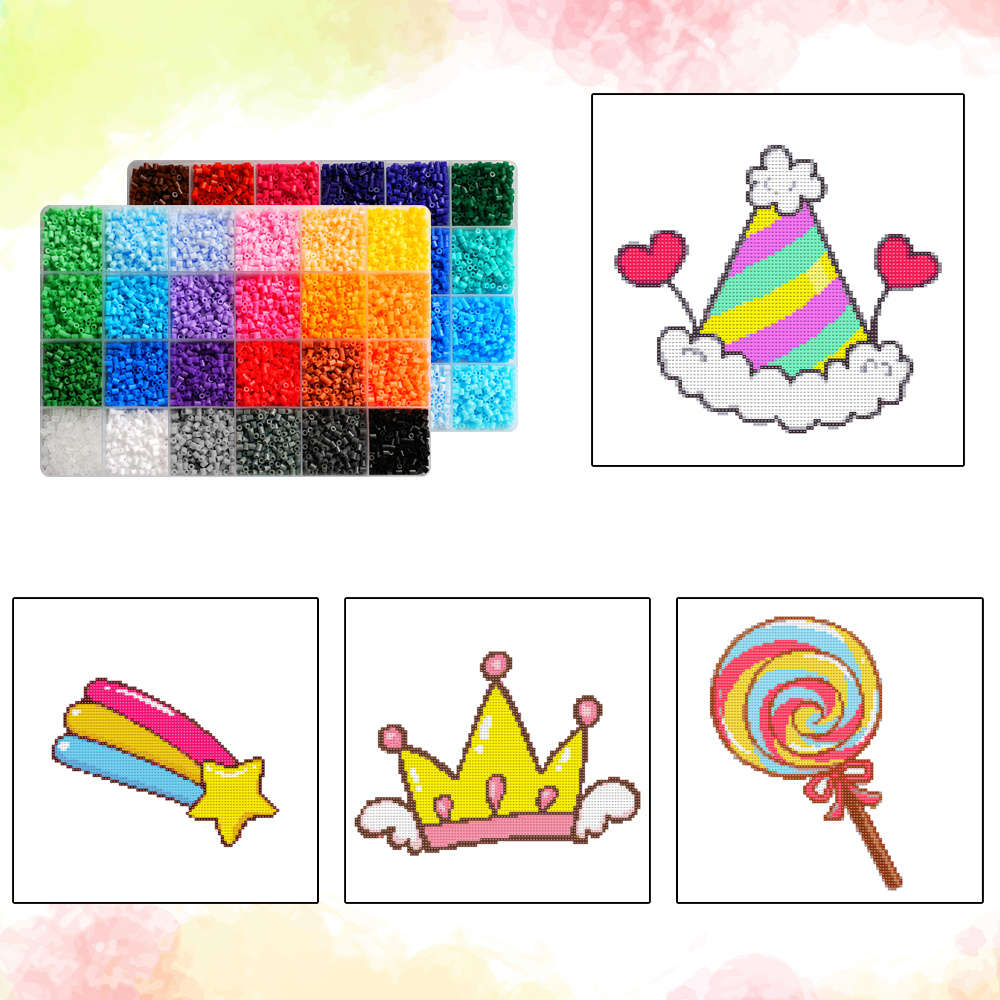 Perler Bead Set 48 Colors Box