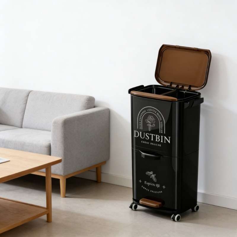 Garbage Can Color Rose Red Modeldafcasds6