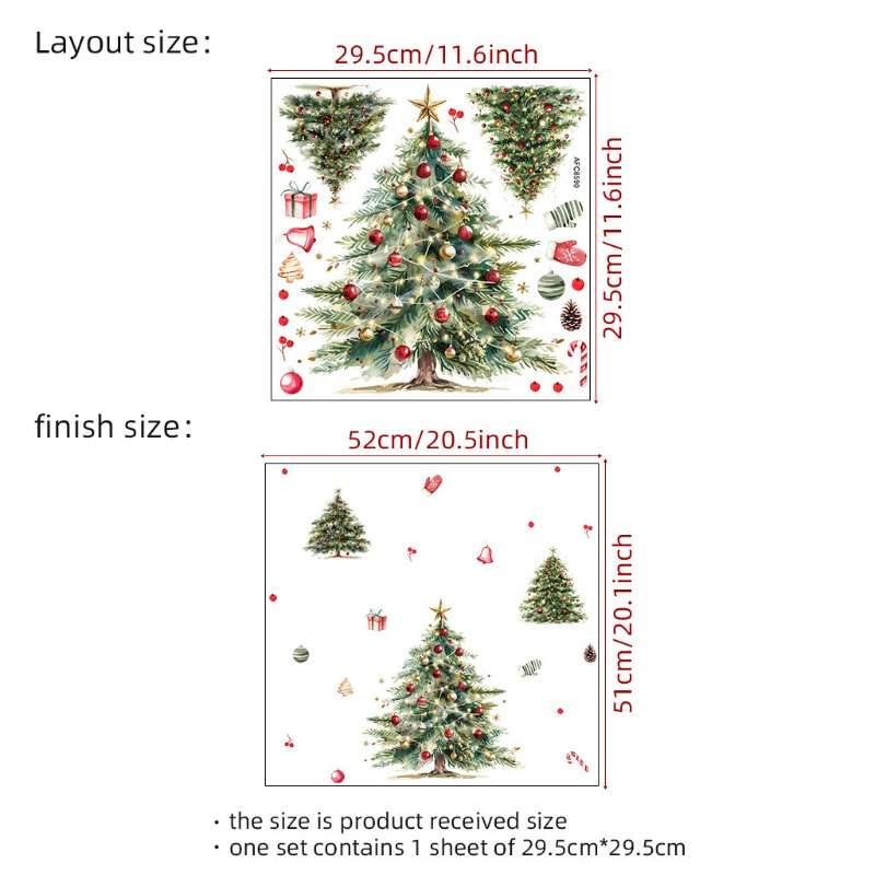 Christmas Decorations Model Christmas Tree Stickers