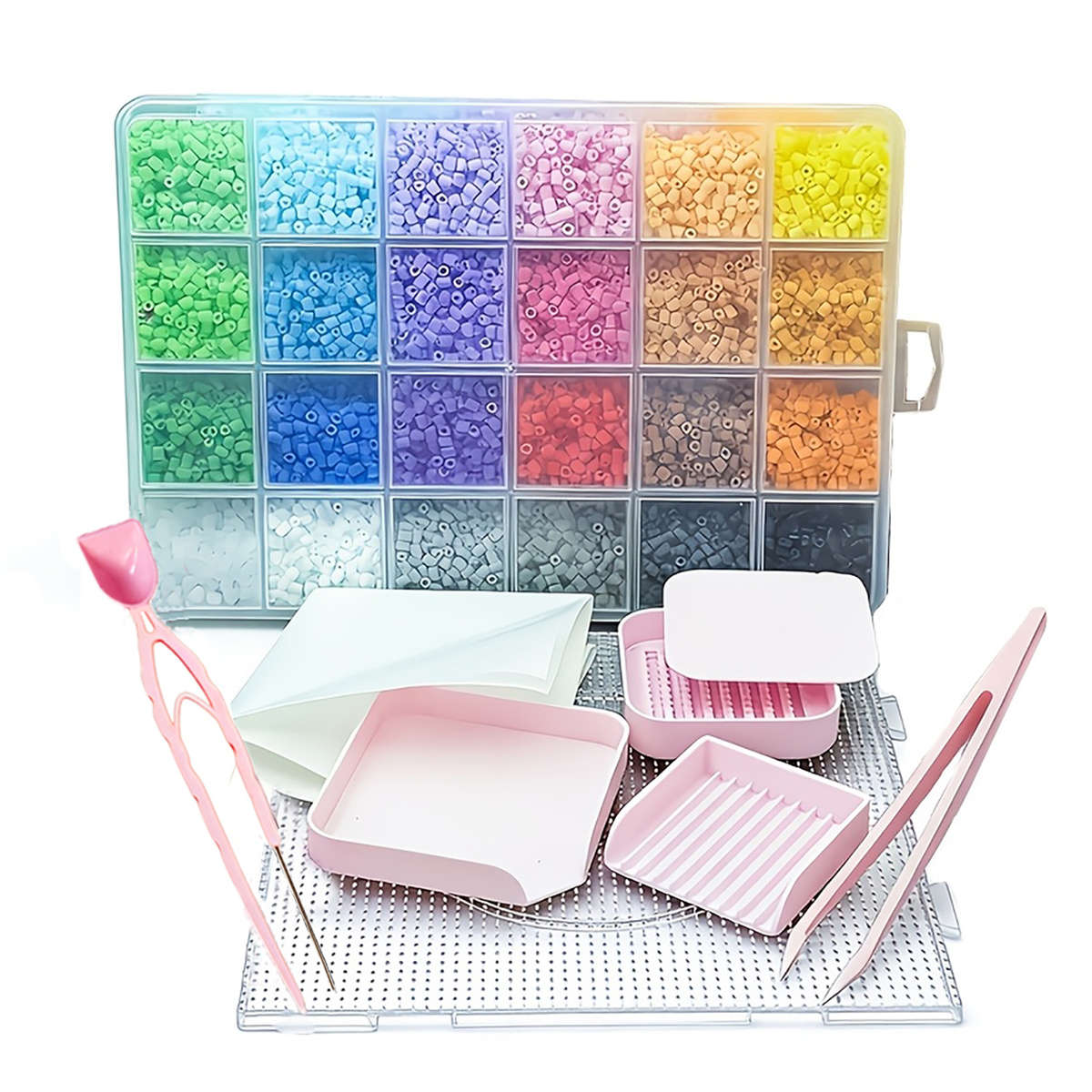 Perler Bead Set 24 Color Ribbon Accessories