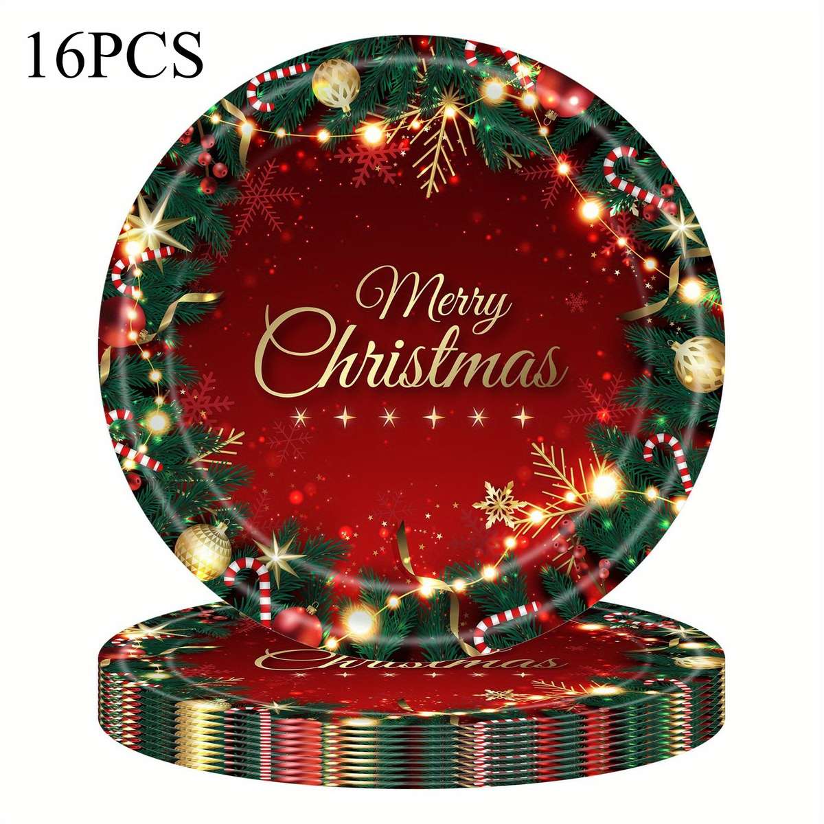 Christmas Tablecloth Style A Quantity 16Pcs