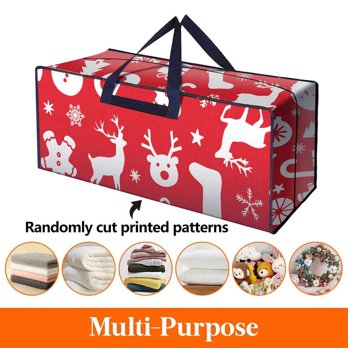 2Pcs 3Pcs 4Pcs Large Christmas Tree Storage Moving Red 2Pcs