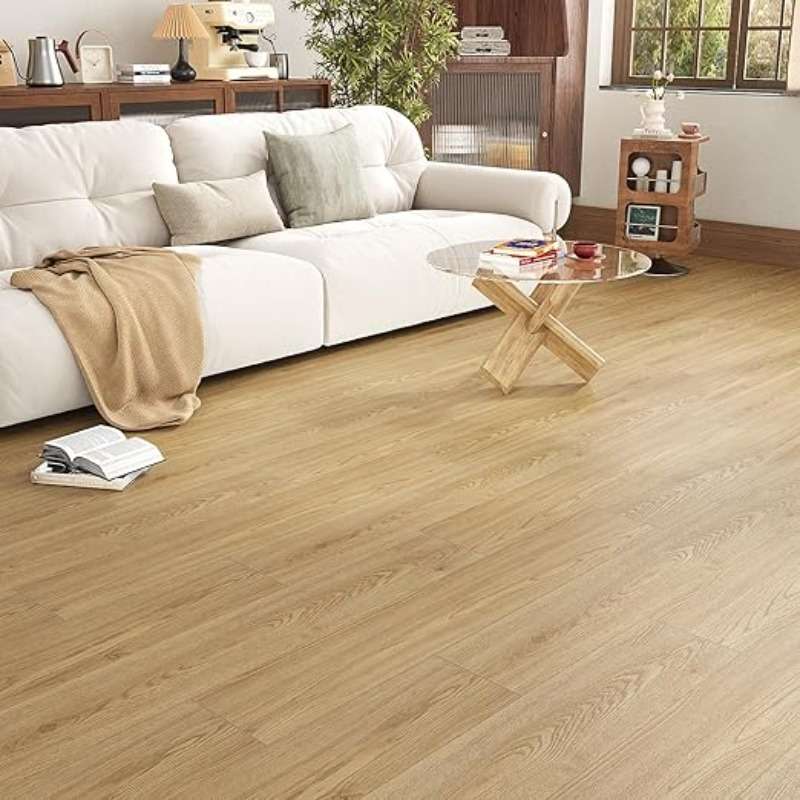 Self Adhesive Floor Stickers Maple Birch 40*500