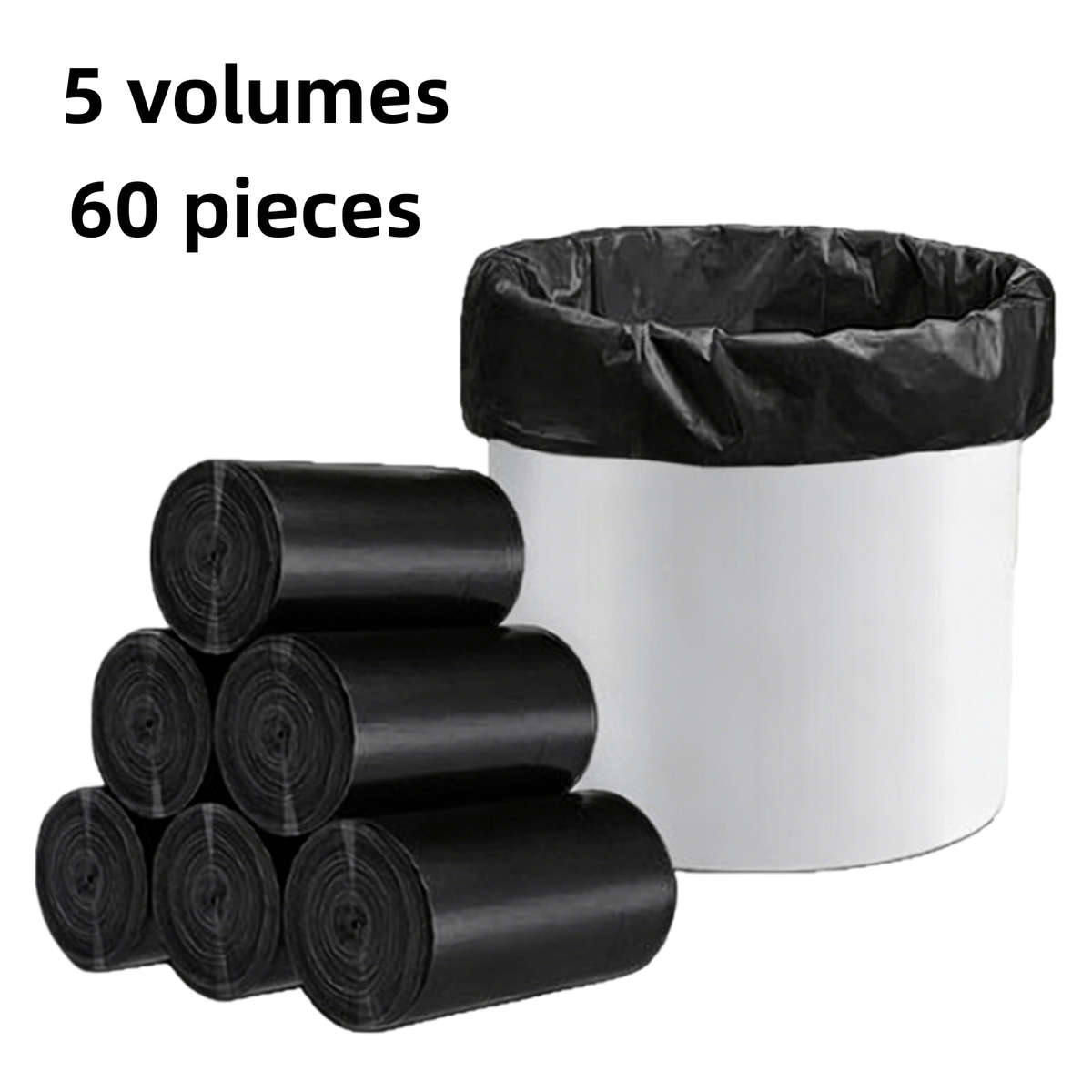 Trash Bag5 Volumes 60 Pieces