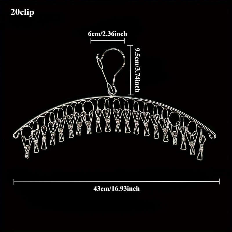 Clothes Rack 2.7Mm Curved 10 Clip