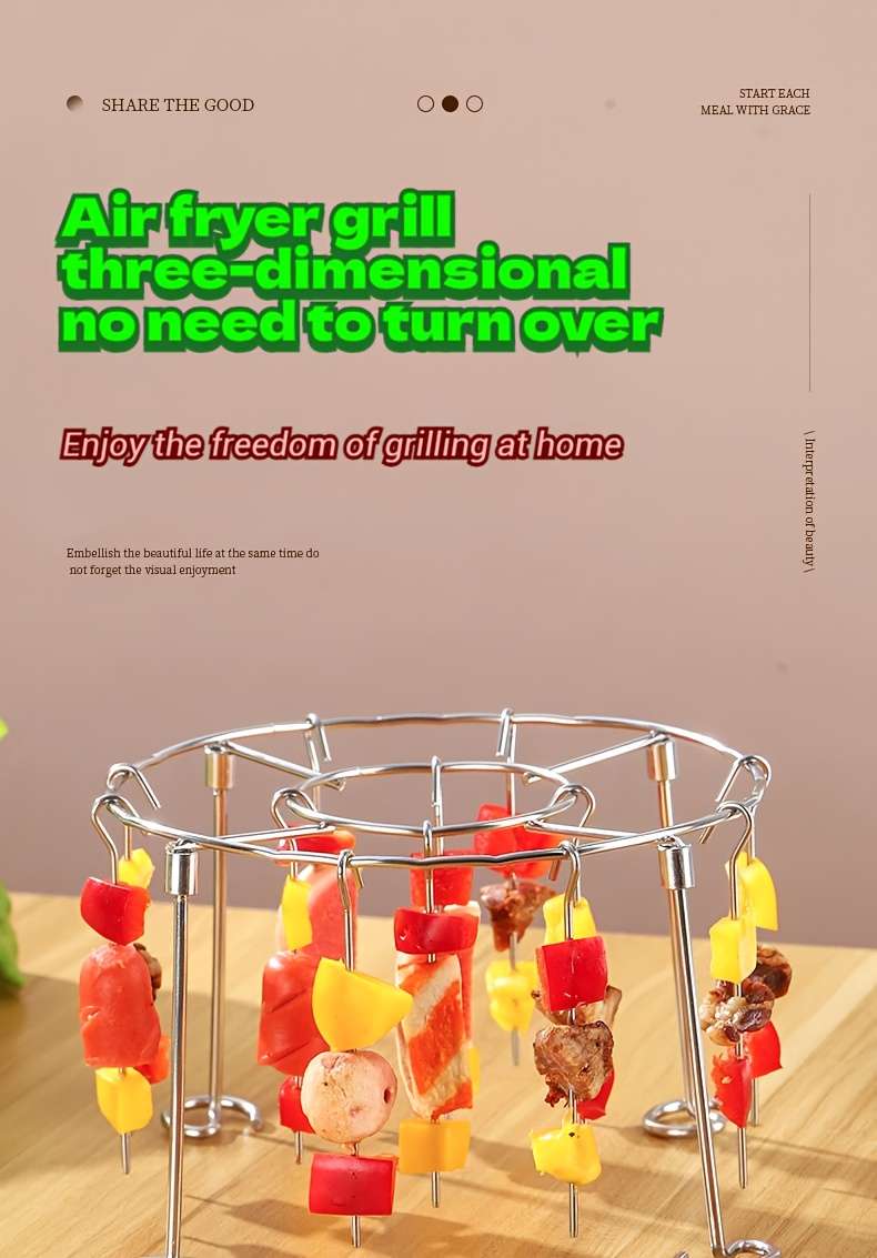 Grill Rack Model Detachable  Upgraded Version Includes Bbq Skewers