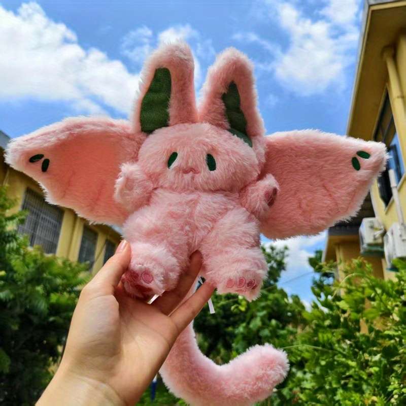 Plush Toyss color Pink Model Bat Flying Hare