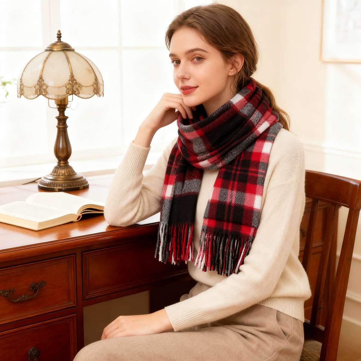 Scarf Color Red