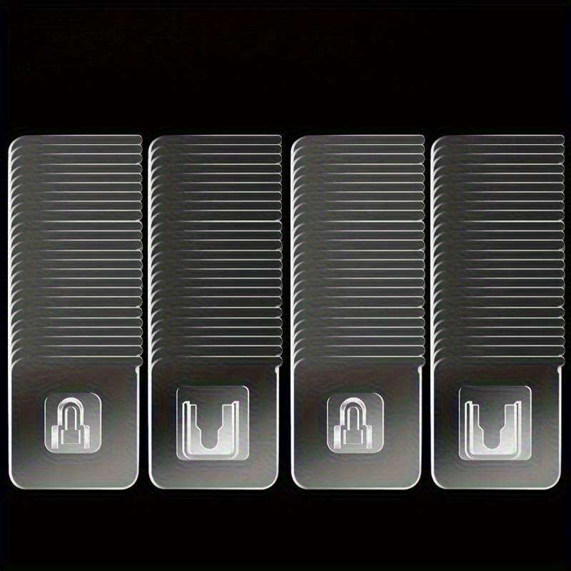 Strong Double Sided Adhesive Wall Hooks Transparent Suction Quantity 1 Set