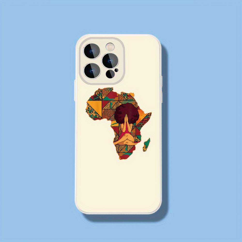 1Pc Black For iPhone 14 Plus African Unity And Meditation Phone Case