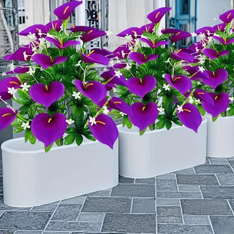 Simulated Flower Color Purple Quantity2Pcs