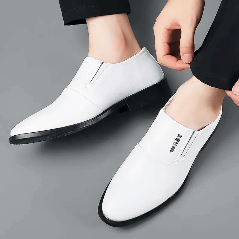 Mens Leather Shoes Color White Sizeuk 7