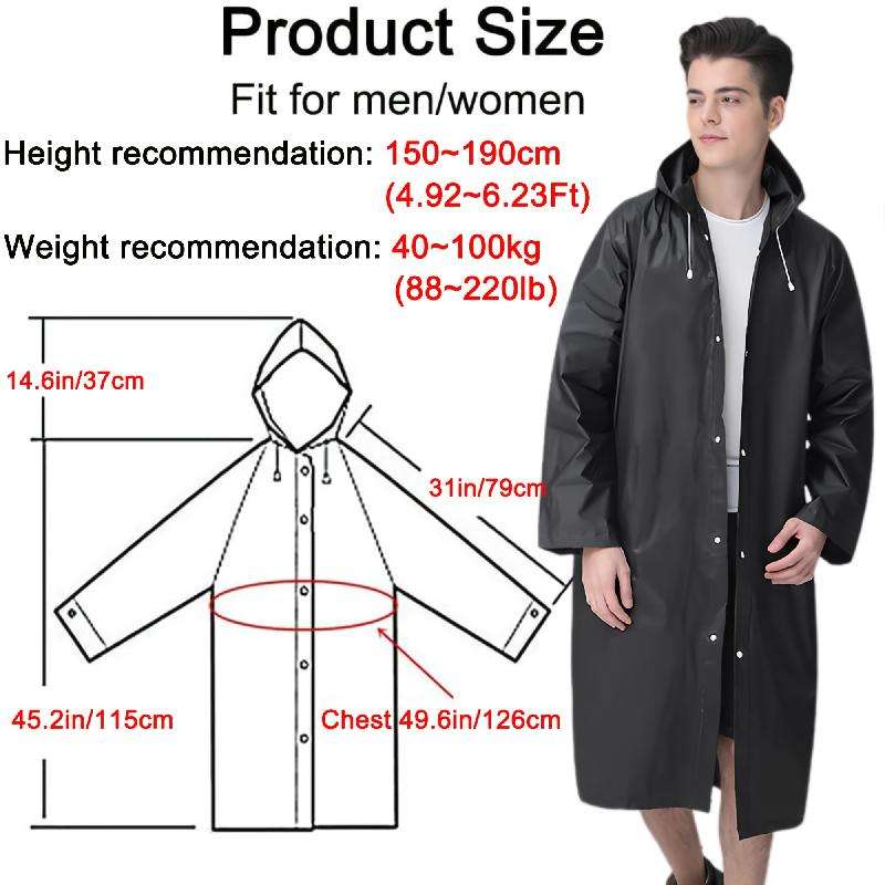 Raincoat Blackgrey Twopiece Set