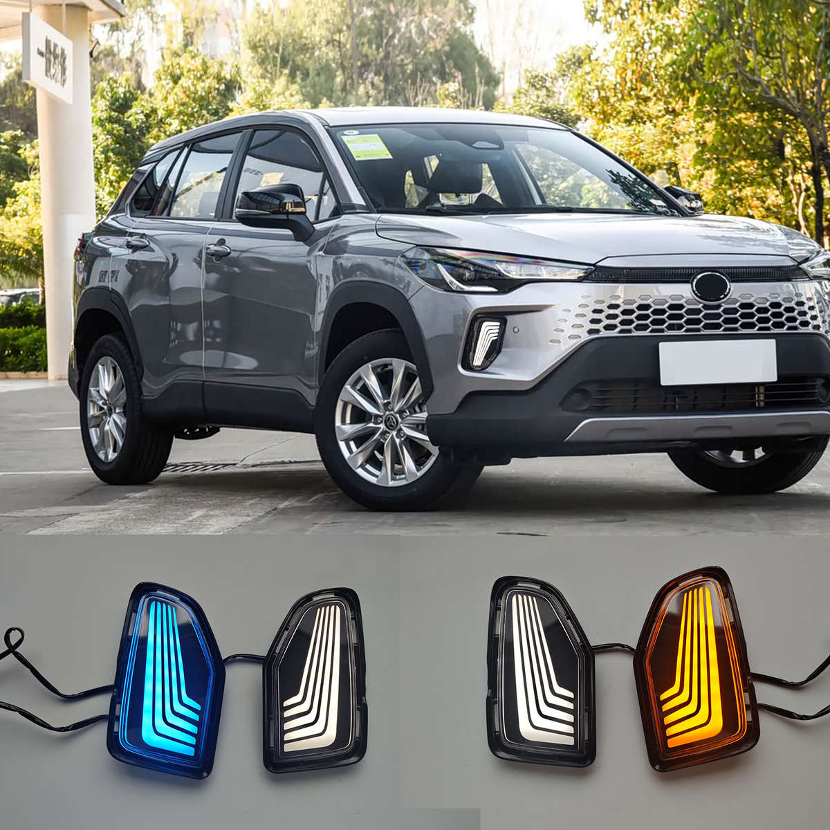Car Lights Color Threecolor Flowing Light One Set Price