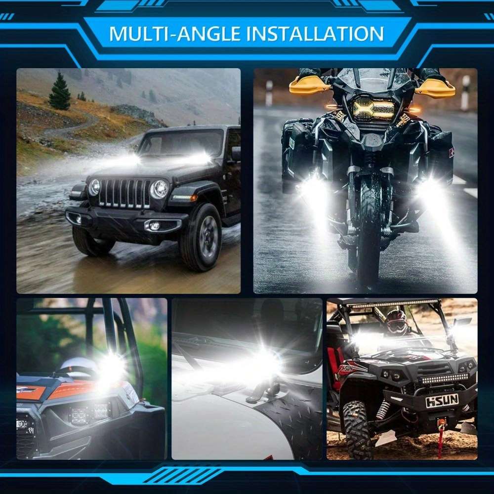 Car Lights Color 2Pcs White White