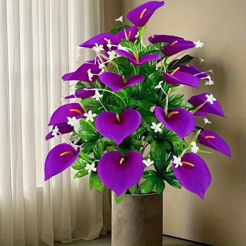 Simulated Flower Color Purple Quantity2Pcs