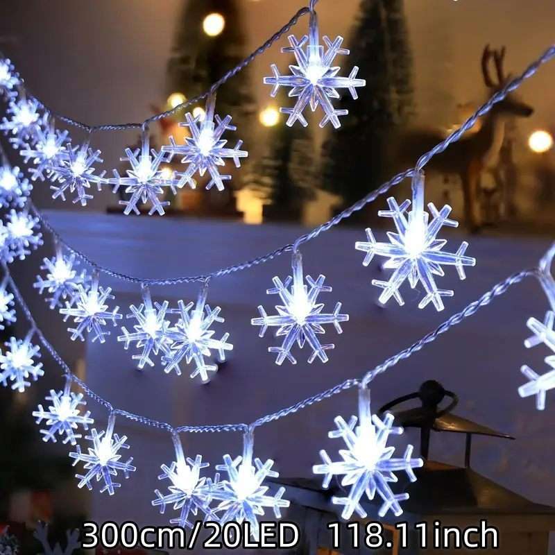 Christmas Lights White Size 3M 20Led