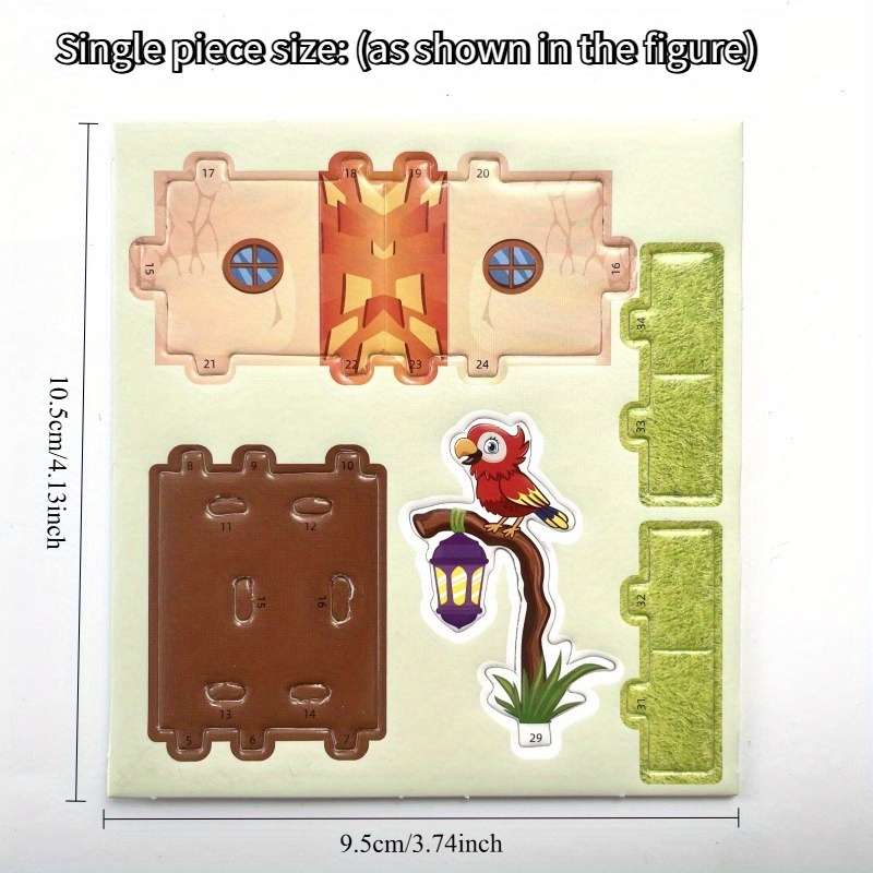 Building Toy Architectural Model Toy Set Model Random Quantity 4 Pcs