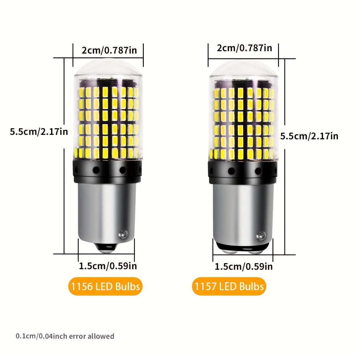 Car Lights Items 1157 Bay15D Red Quantity 4Pcs