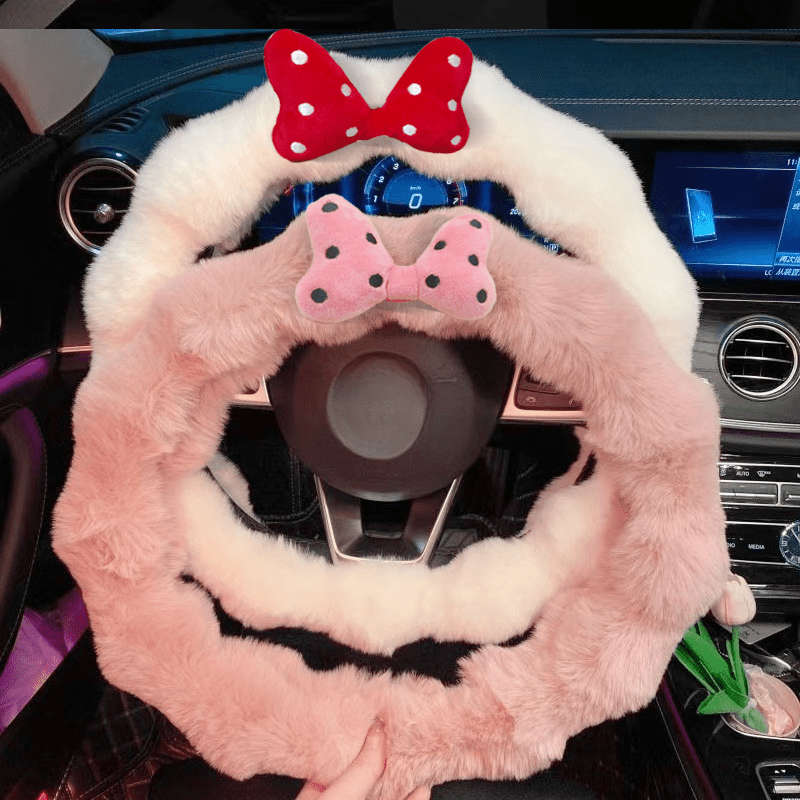 Car Steering Wheel Cover Red Size 38Cm/14.96In