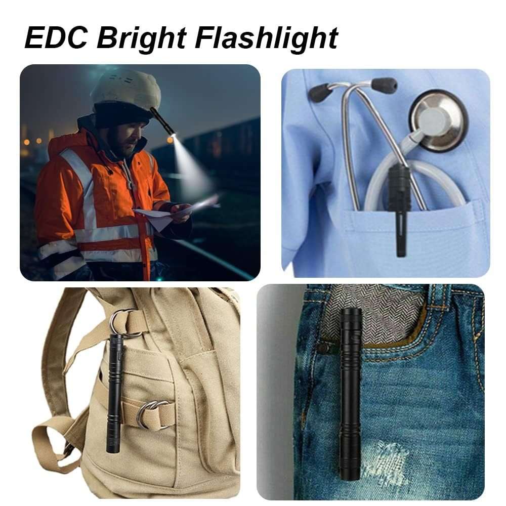 Efficient 1Pc Mini Pen Light Flashlight Small Led Professional Reliable