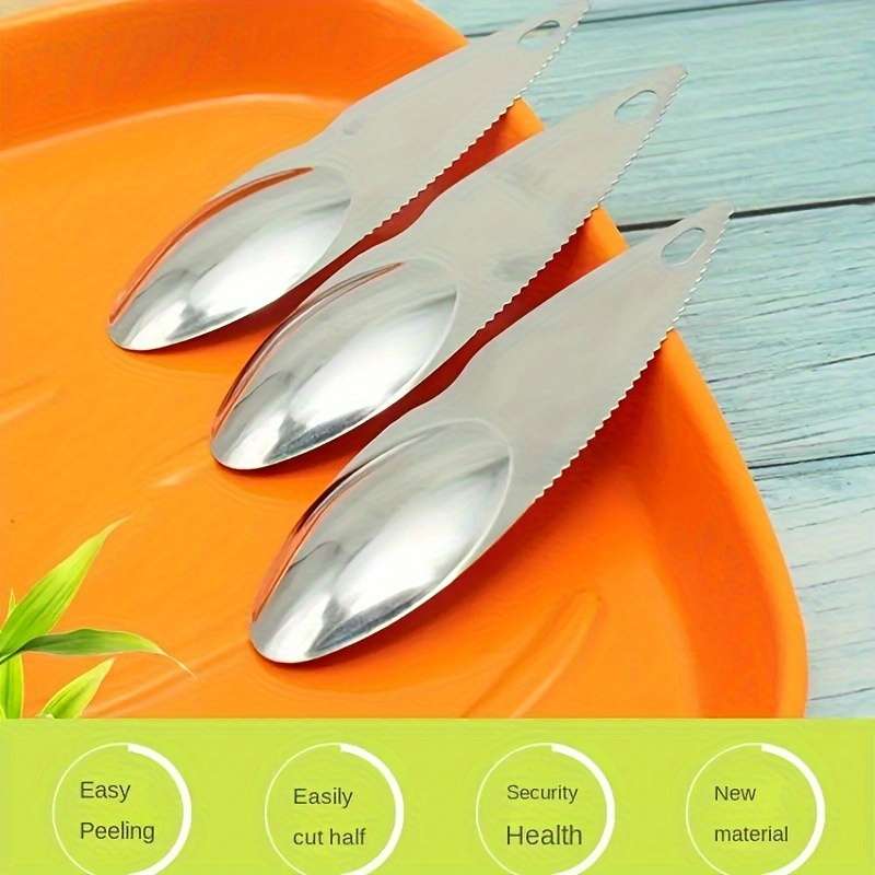 Fruit And Vegetable Knife Color Silvery Size3Pcs