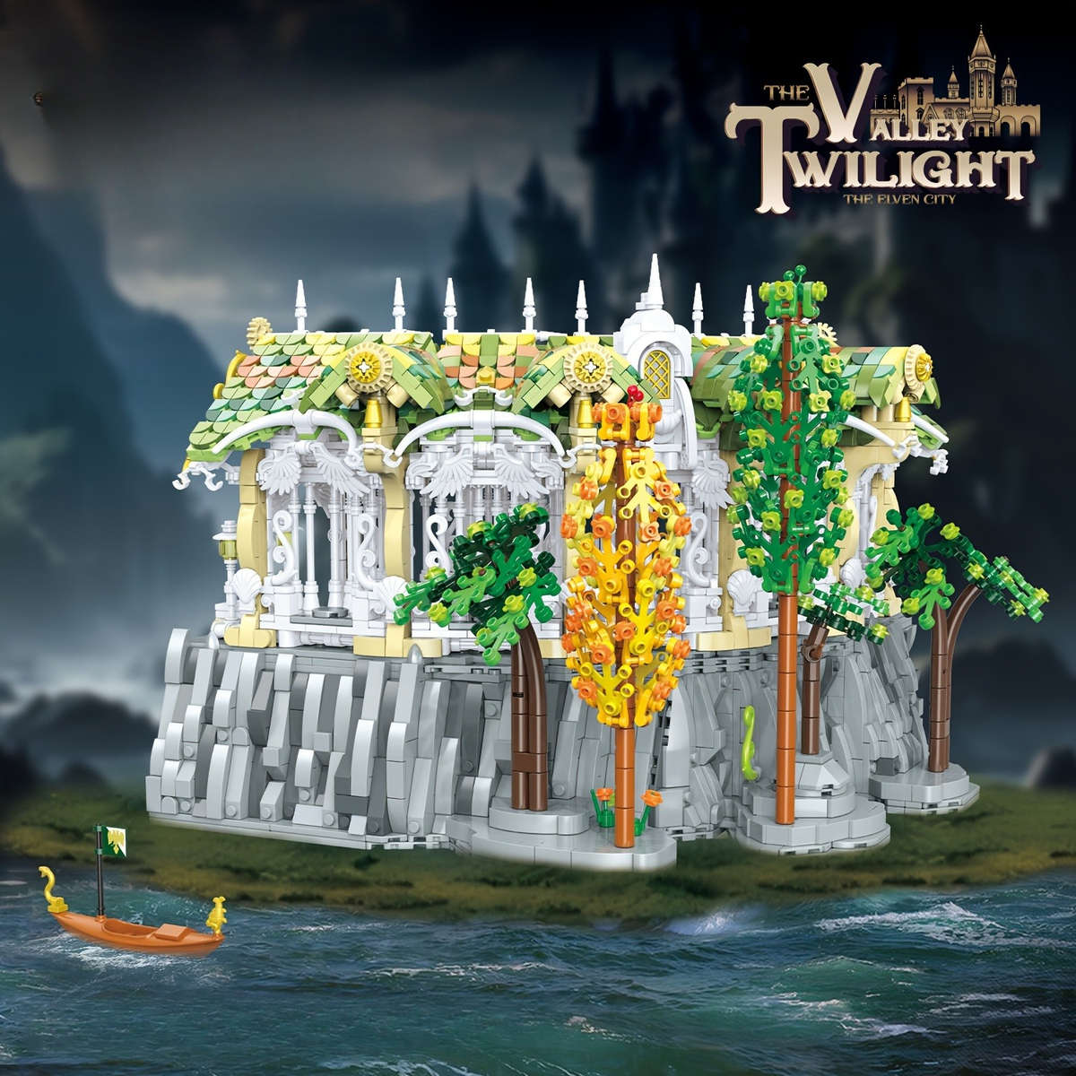 3D Building Model Puzzle Set Color Bk 33241