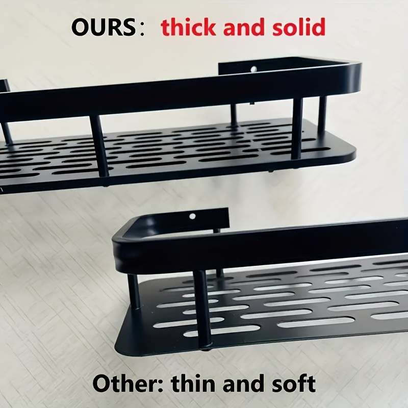 Bathroom Storage Rack Size 2 Wall Hooks  Shelf