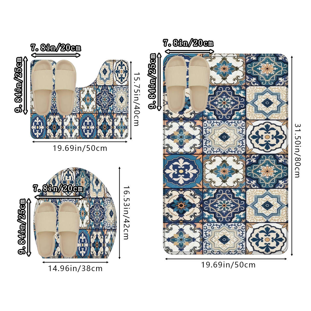 Floor Mats Size   50X80Cm