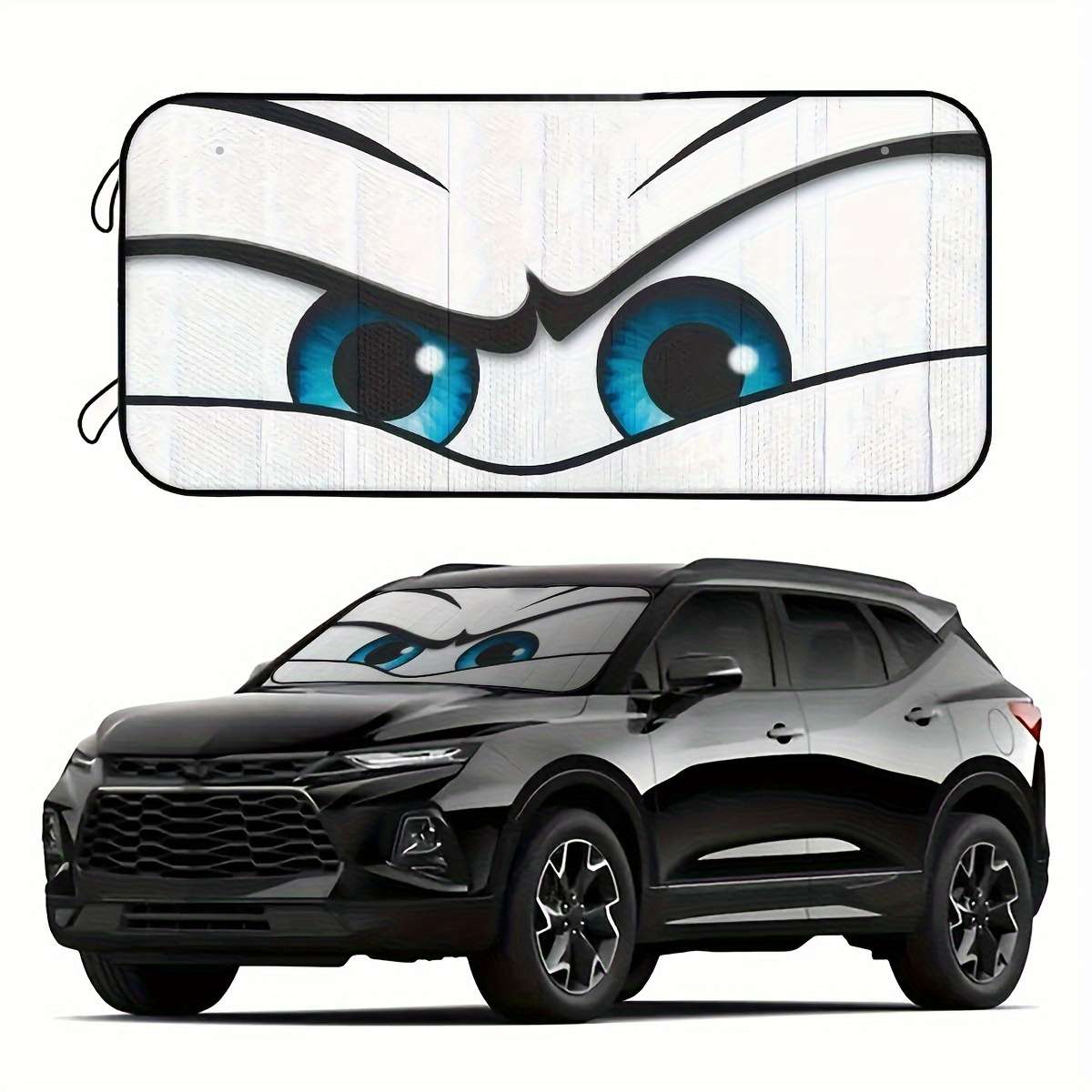 Car Sun Shades Quantity 1 Pc White Red Eye