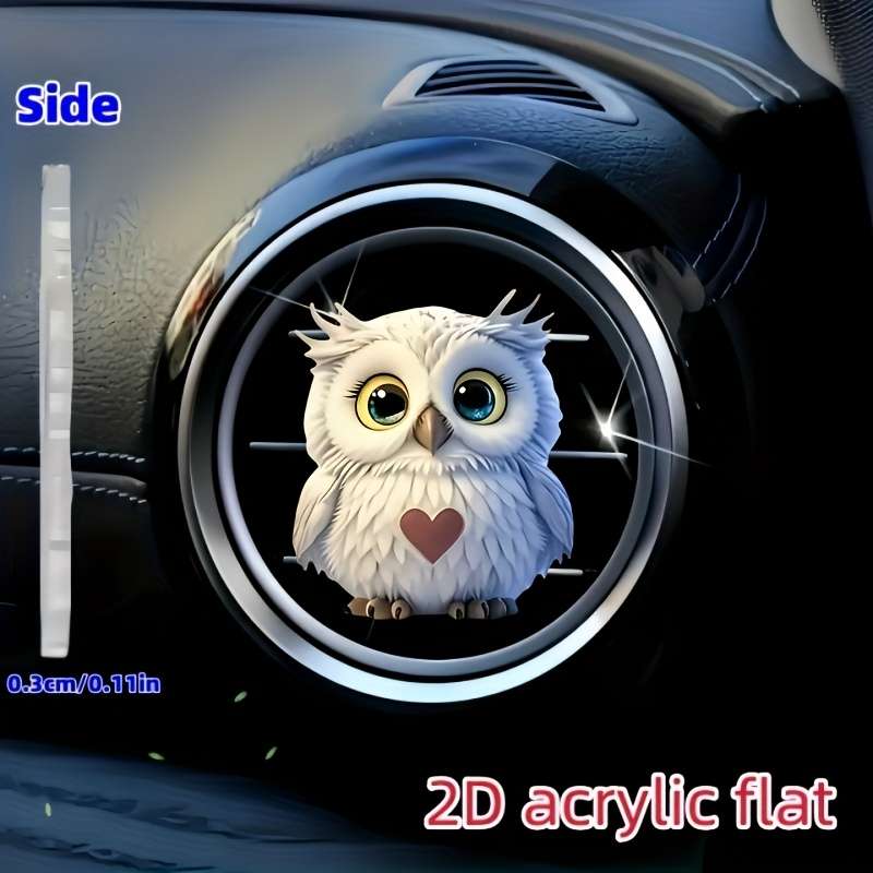 Car Interior Decor Color White Owl