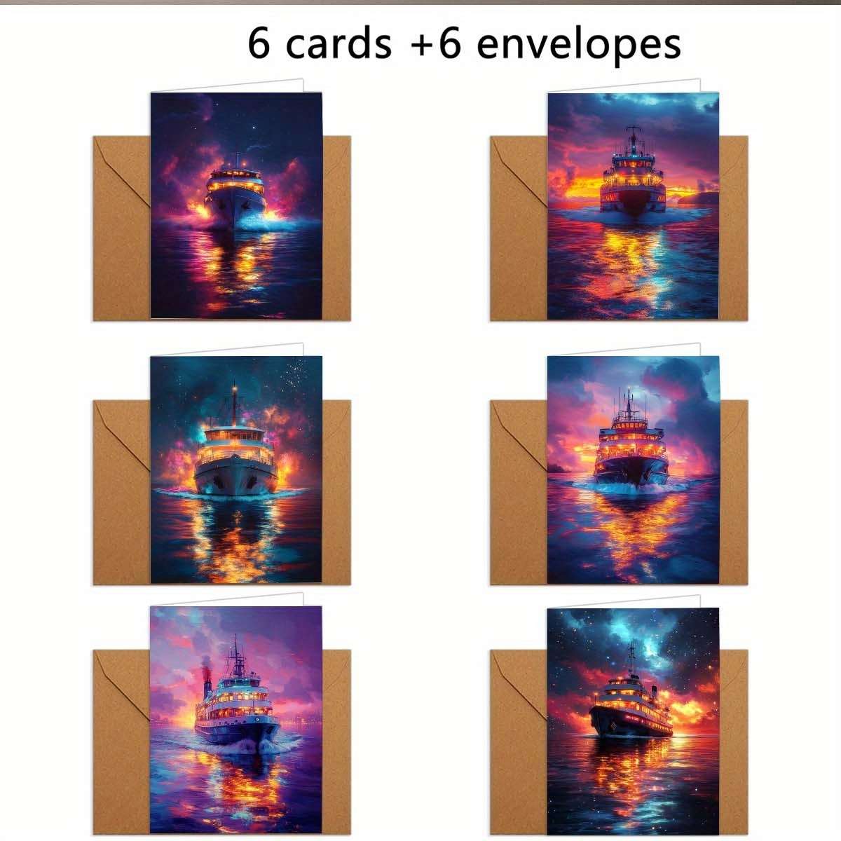 Greeting Cards Quantity 6Pcs