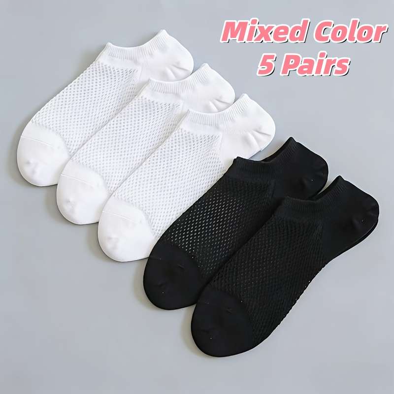 Women S Socks Color Black **5 Pairs Pack Size Onesize