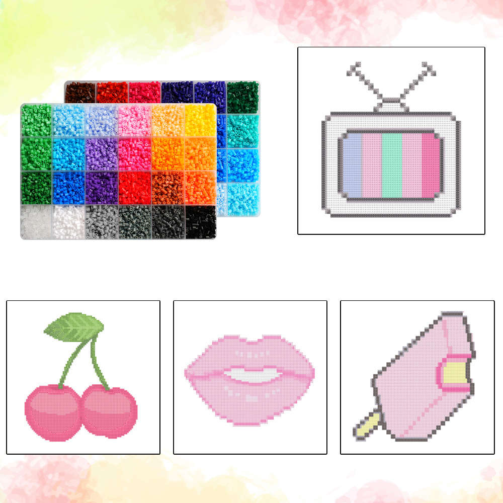 Perler Bead Set 48 Colors Box
