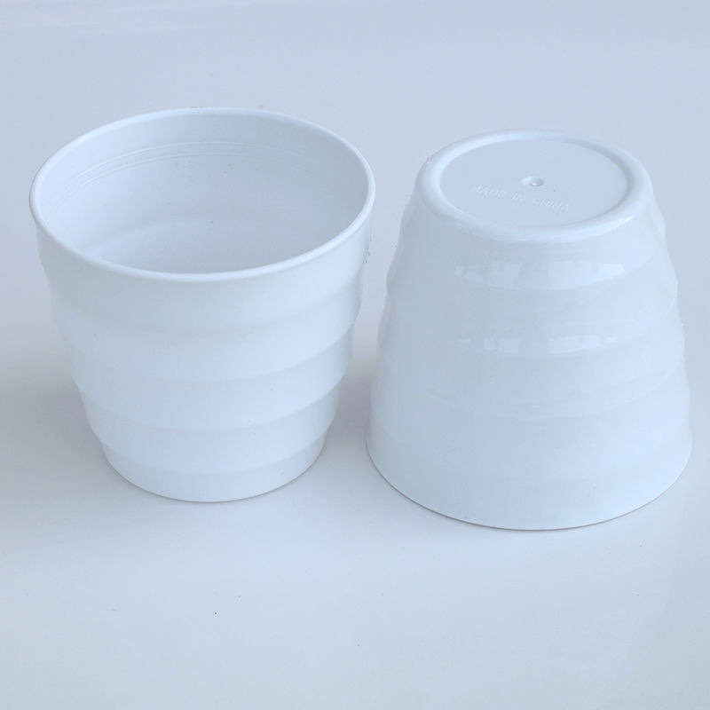 Flowerpot Color 6 Pieces Of White Corrugated Flower Pots