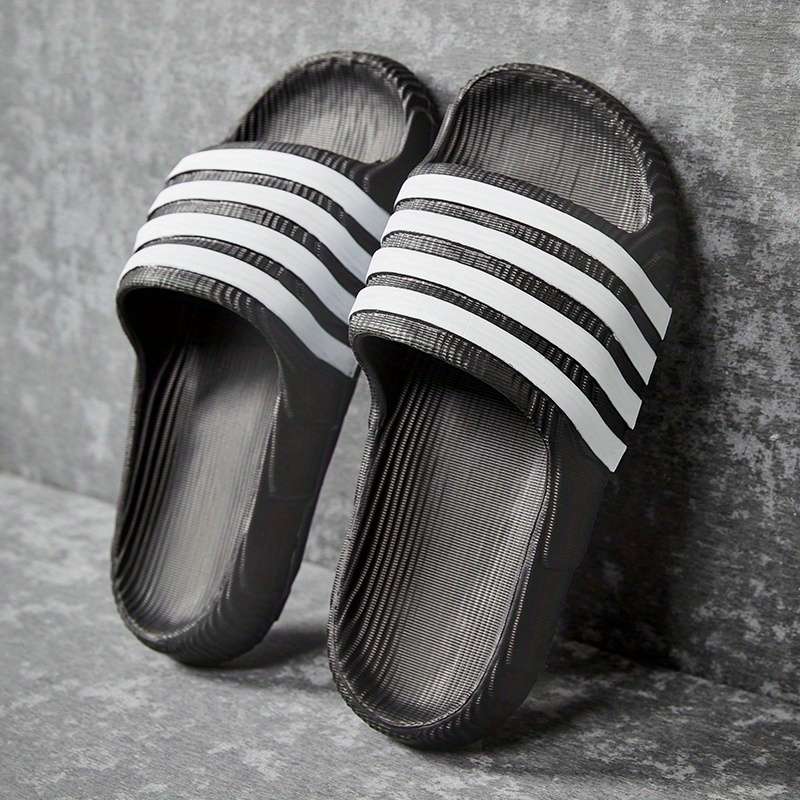 Men Slippers Summer Style Black Size Uk 7