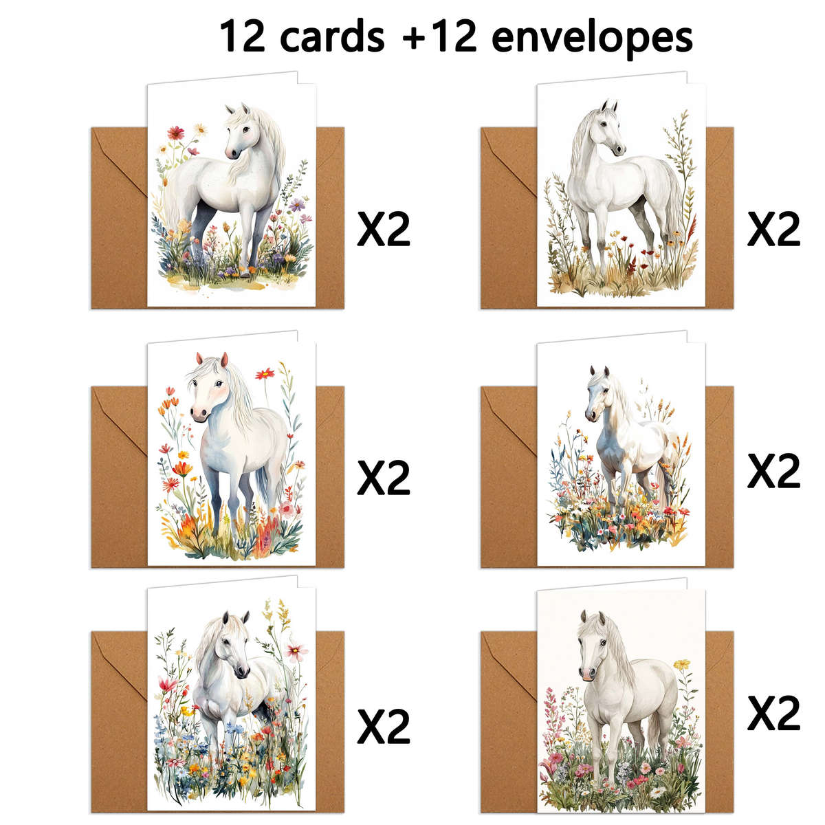 Greeting Cards Quantity 6Pcs