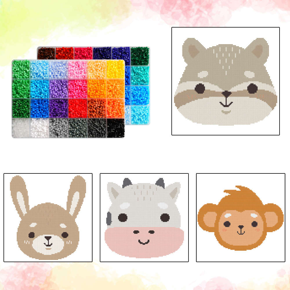 Perler Bead Set 48 Colors Box