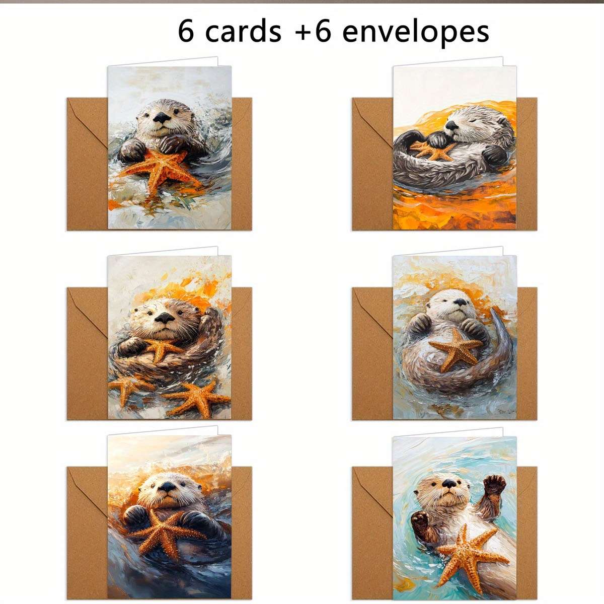 Greeting Cards Quantity 6Pcs