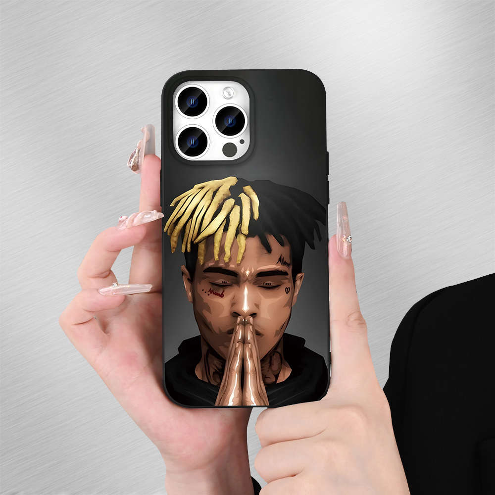 1Pc Black For iPhone 13 Mini Rapper Frosted Phone Case