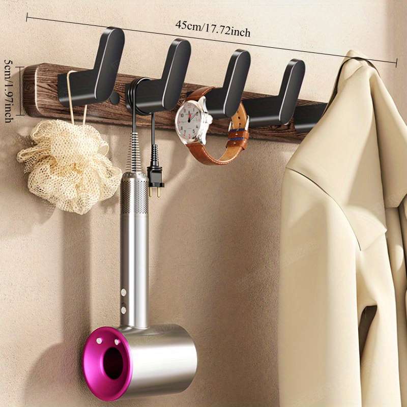 Bathroom Storage Rack Size Flagship Black Walnut Towel Rack 6Pcs Set1