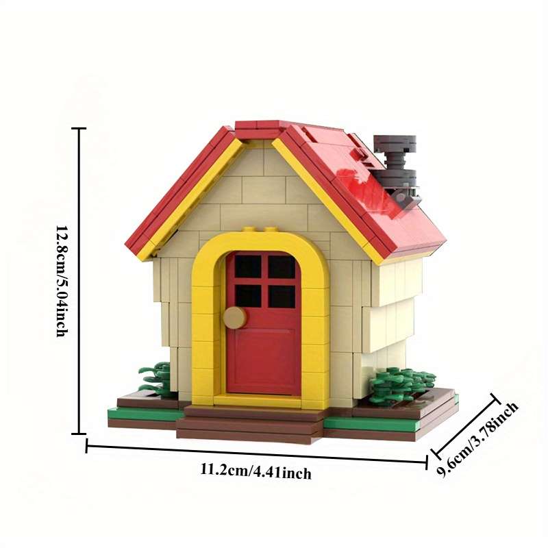 3D Building Model Puzzle Set Model 283Pcs House