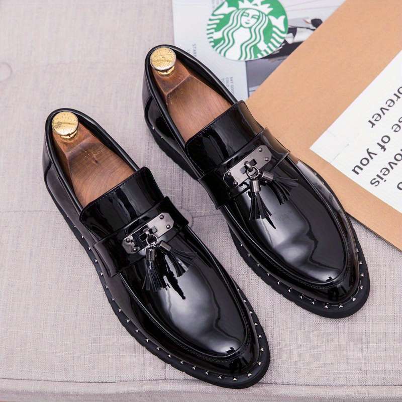 Mens Leather Shoes Color Black Sizeuk 8
